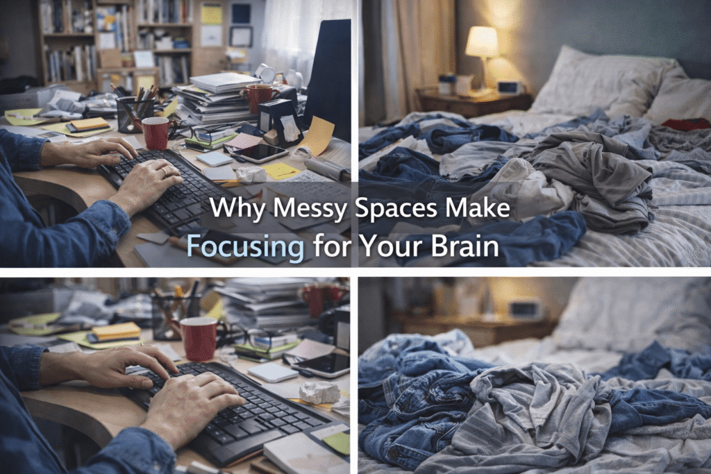 Why Messy Spaces Make Focusing Impossible for Your Brain